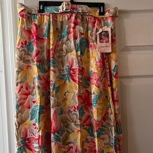 NWT sz 24w floral skirt Jaclyn smith